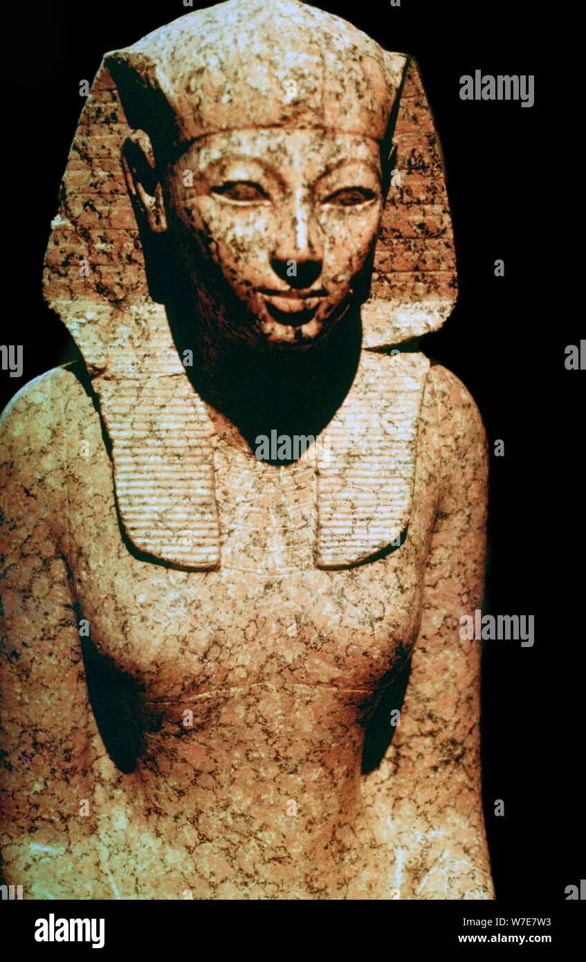 Ägyptischen Skulptur von Queen Hatsheput, 15. Jahrhundert v. Chr. Artist: Unbekannt Stockfoto