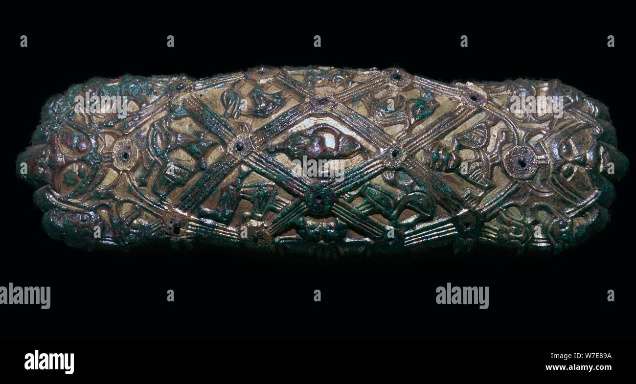 Viking vergoldeter Bronze BROSCHE. Artist: Unbekannt Stockfoto