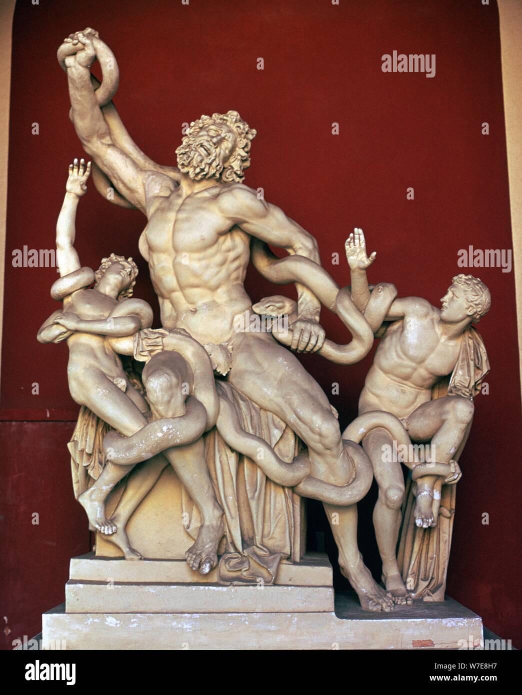 Laokoongruppe Skulptur von Männern devorued von Schlangen, 1. Jahrhundert v. Chr.. Artist: Plinius der Ältere Stockfoto