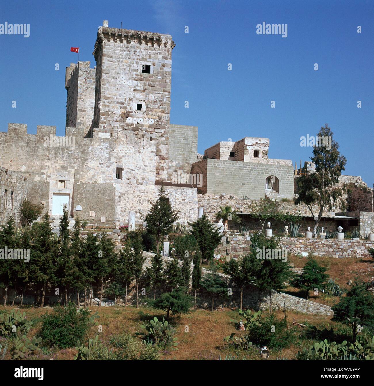 Bodrum Burg der Kreuzritter in der Türkei, im 15. Jahrhundert. Artist: Unbekannt Stockfoto