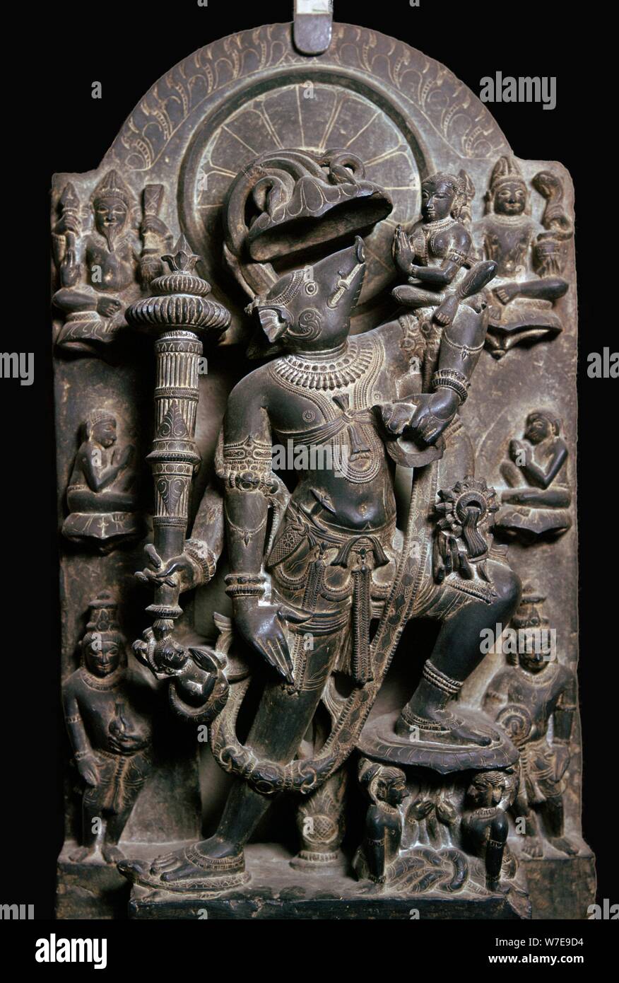 Darstellung der Varaha, der Eber Inkarnation des Gottes Vishnu. Artist: Unbekannt Stockfoto