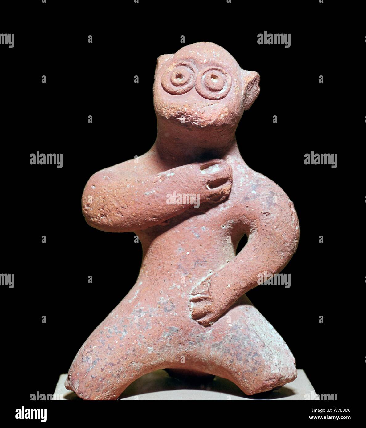 Indische terrakotta Statuette eines Affen, 1. Jahrhundert v. Chr.. Artist: Unbekannt Stockfoto