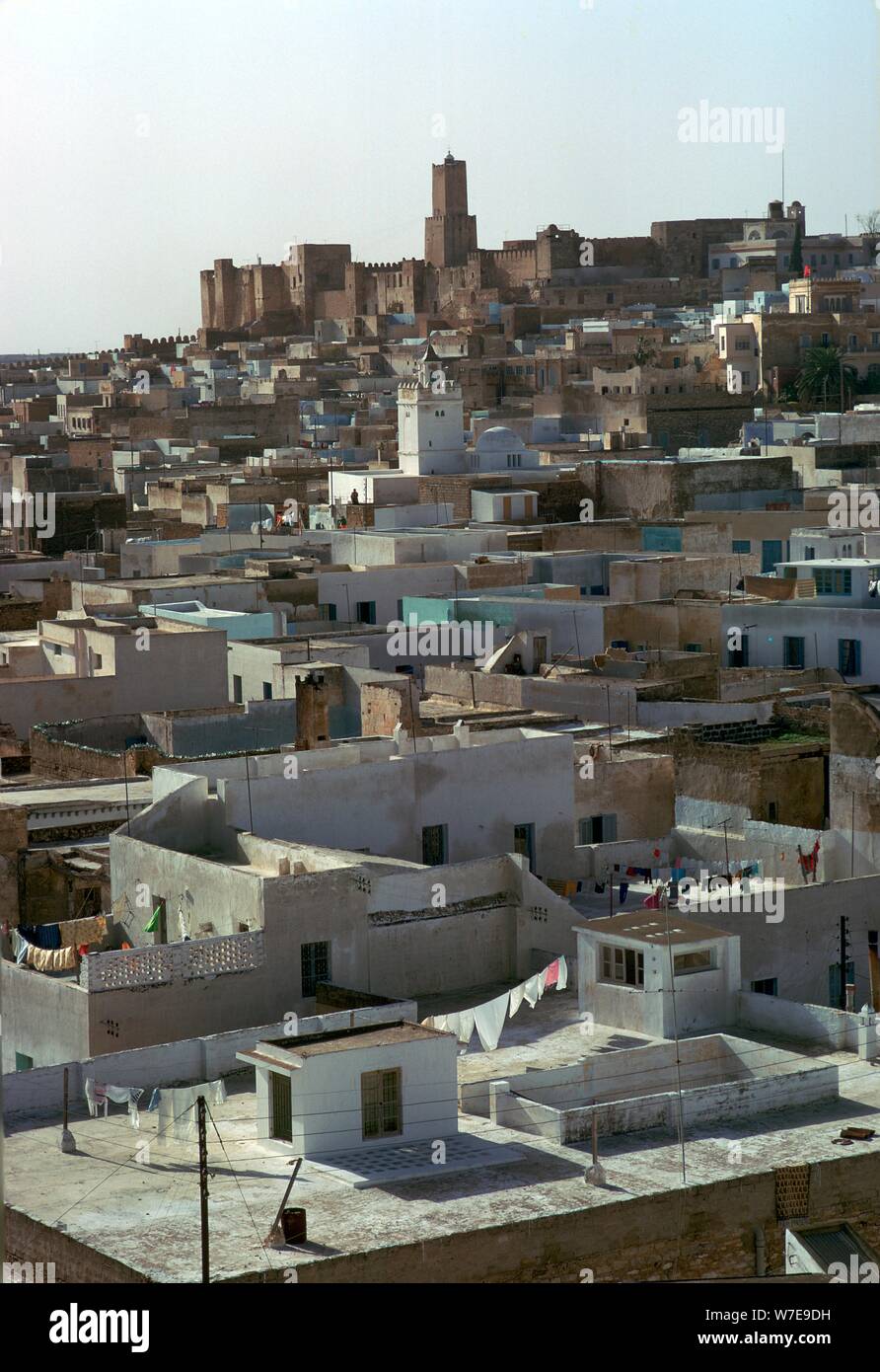 Blick von der watch-Turm des Ribat von Sousse. Artist: Unbekannt Stockfoto
