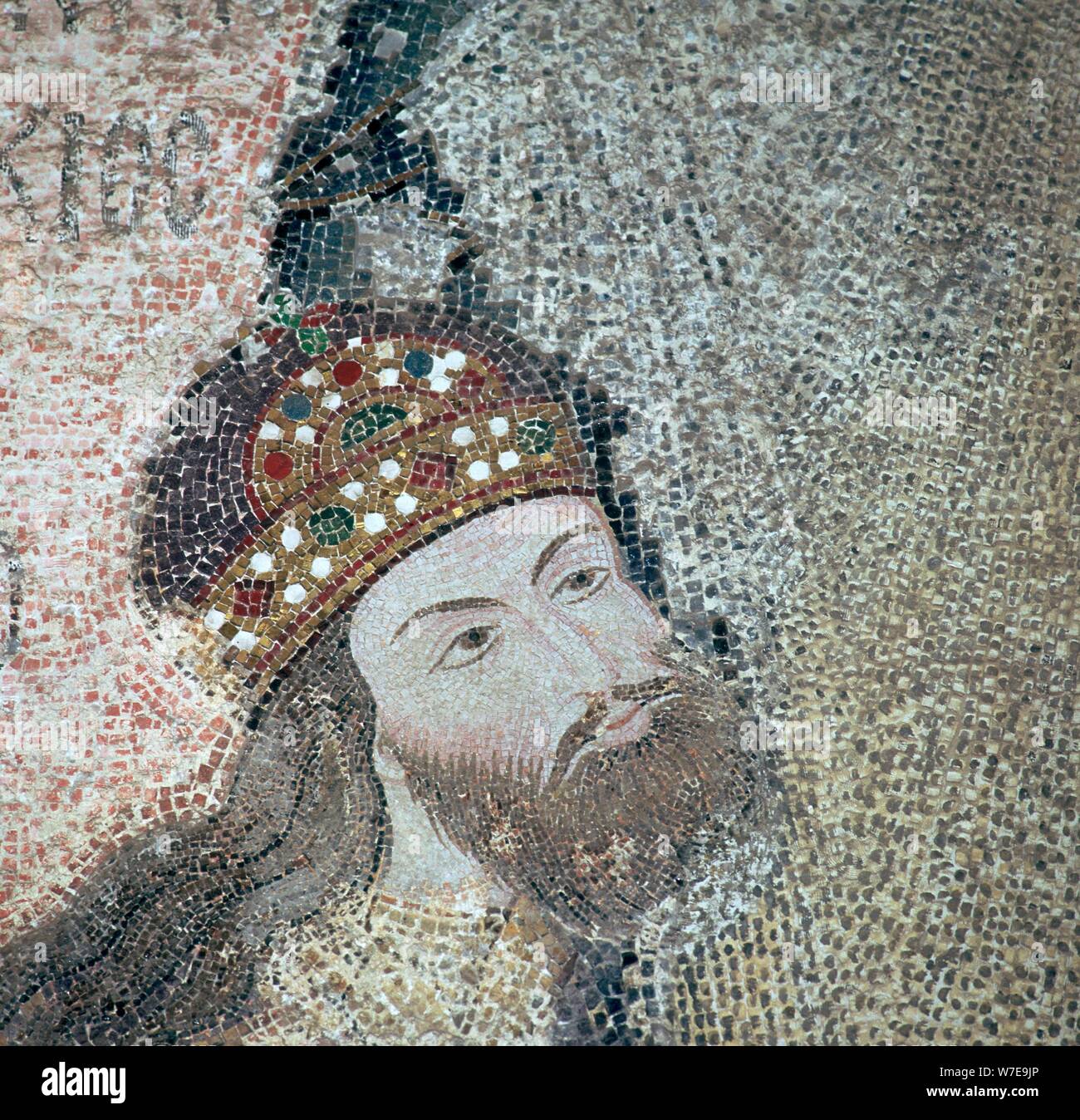 Mosaik des Byzantinischen Kaisers Isaak Commenus, 14. Artist: Unbekannt Stockfoto