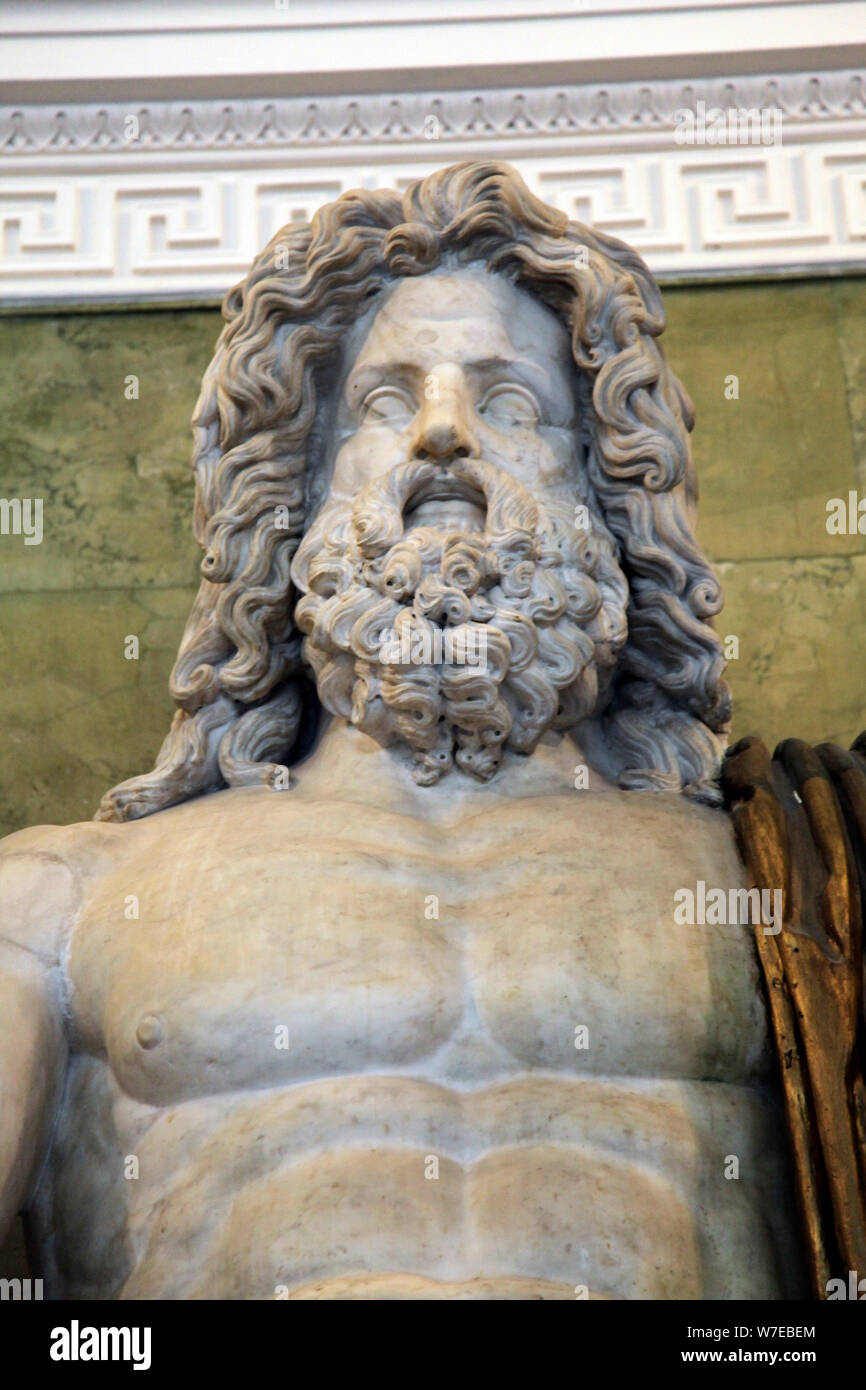 Statue des römischen Gott Jupiter, späten ersten Jahrhundert. Artist: Unbekannt Stockfoto