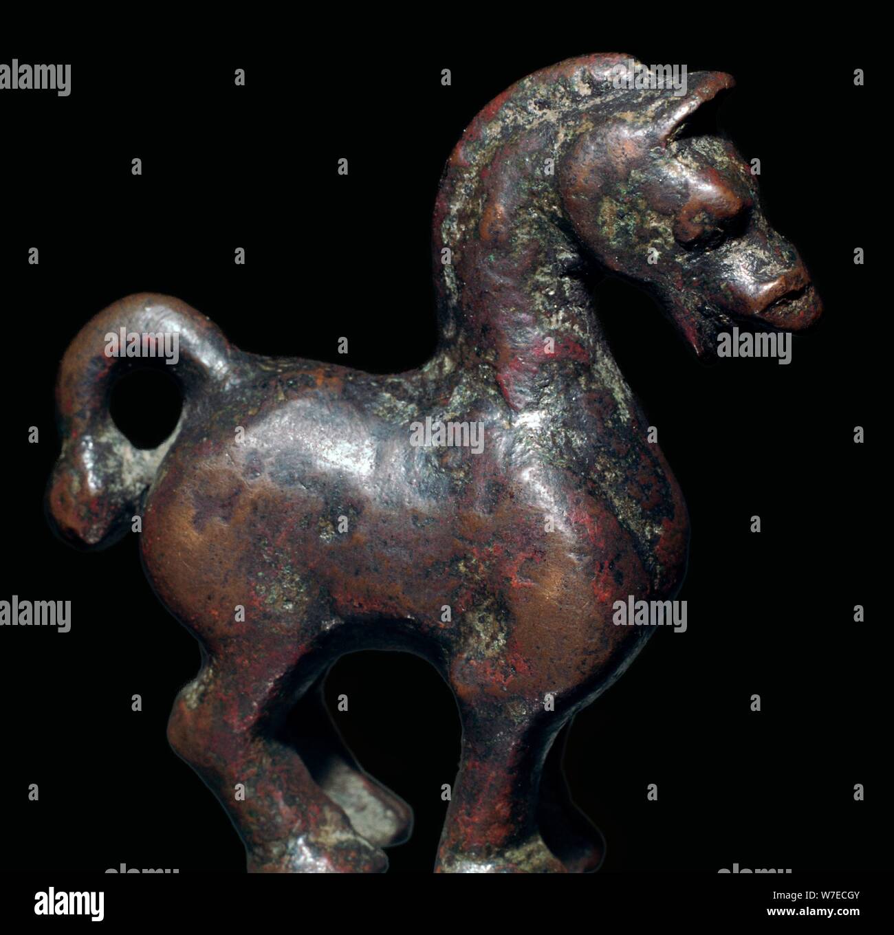 Han Dynastie chinesischen Bronze Pferd. Artist: Unbekannt Stockfoto