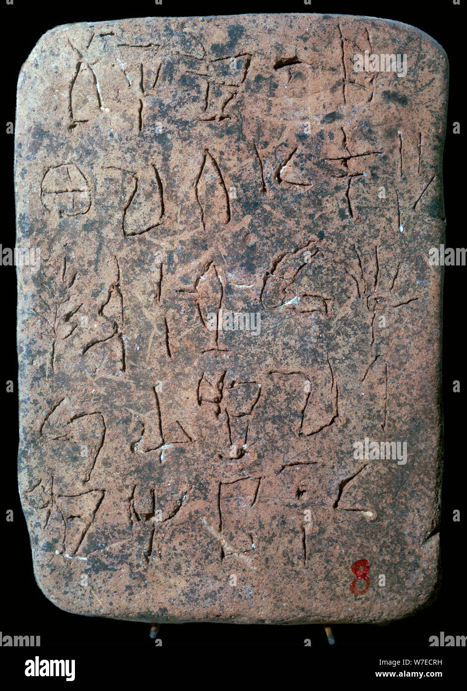 Mykenische Linear ein Tablet. Artist: Unbekannt Stockfoto