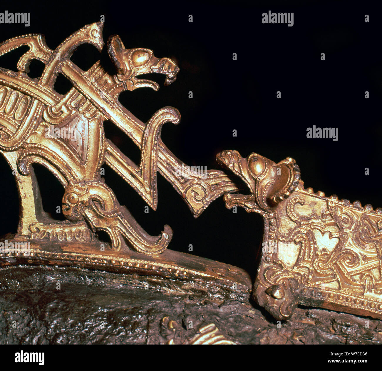 Detail einer Viking Neck-Gabel für ein paar Pferde, 10. Jahrhundert. Artist: Unbekannt Stockfoto Detail einer Viking Neck-Gabel für ein paar Pferde, 10. Jahrhundert. Artist: Unbekannt Stockfoto