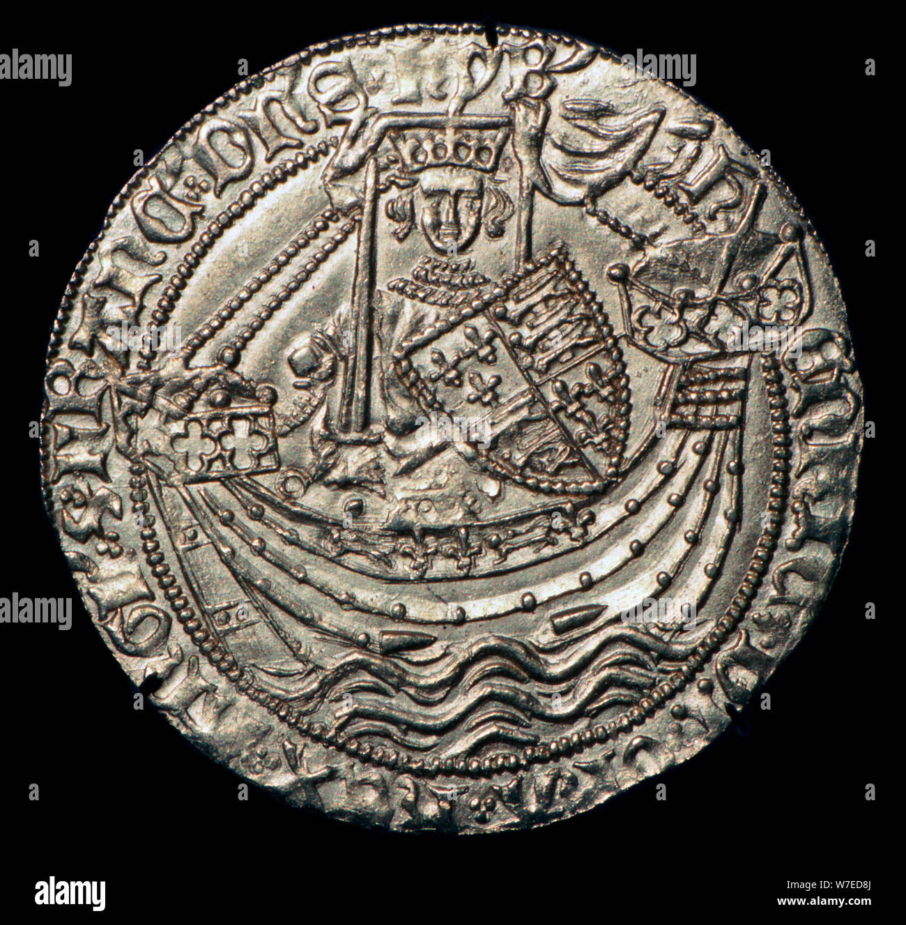 Gold edle von Henry VI, 15. Artist: Unbekannt Stockfoto