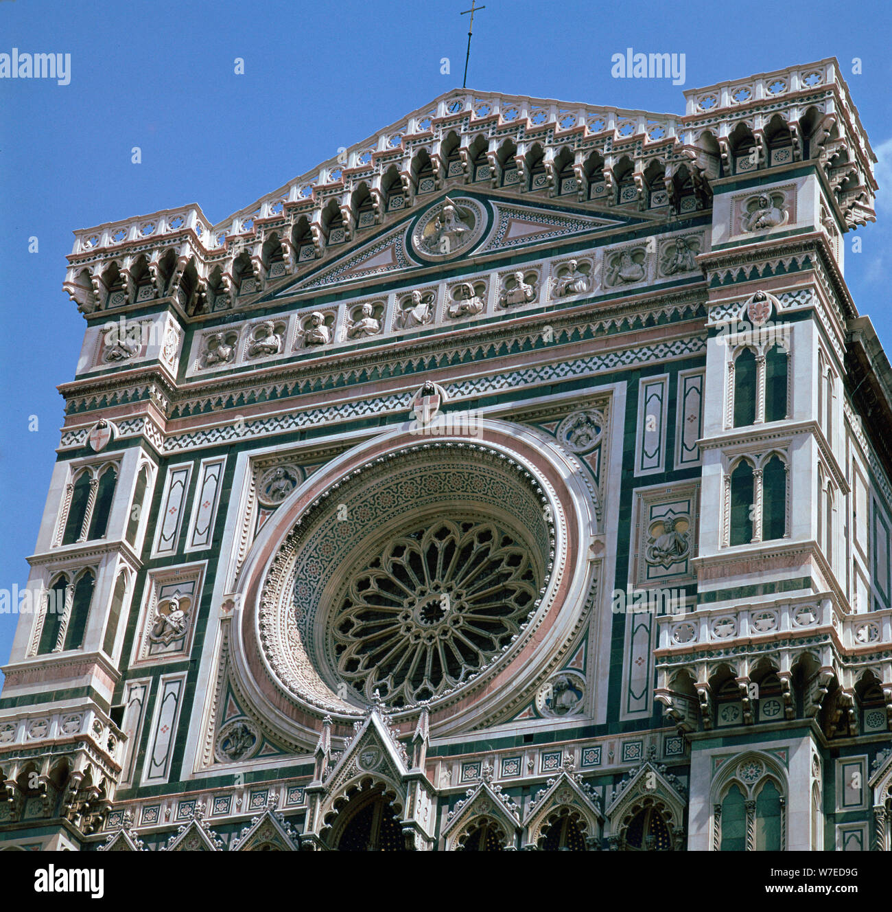 West vor der Basilika di Santa Maria del Fiore, aus dem 15. Jahrhundert. Artist: Unbekannt Stockfoto