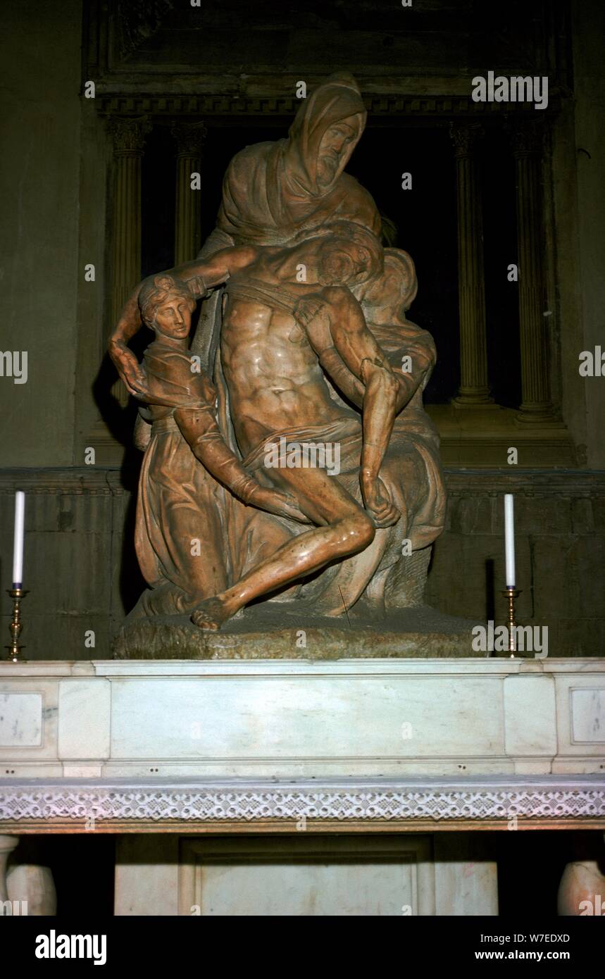 Pieta, aus dem 16. Jahrhundert. Künstler: Michelangelo Buonarroti Stockfoto