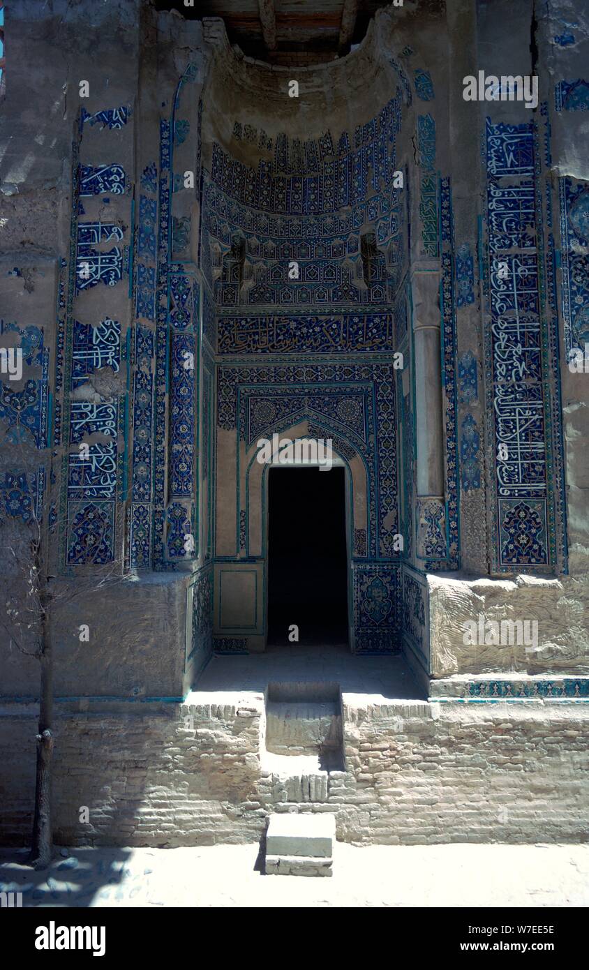 Grab in der Sha-I-Zindeh Mausoleum, aus dem 14. Jahrhundert. Artist: Unbekannt Stockfoto