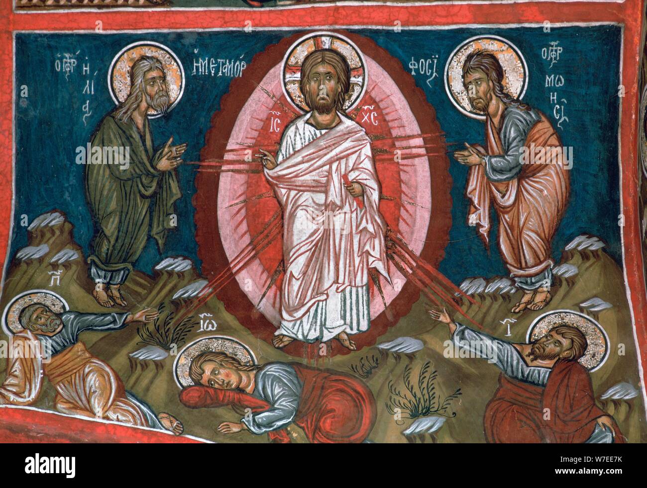 Die Verklärung Christi, 12. Jahrhundert. Artist: Unbekannt Stockfoto