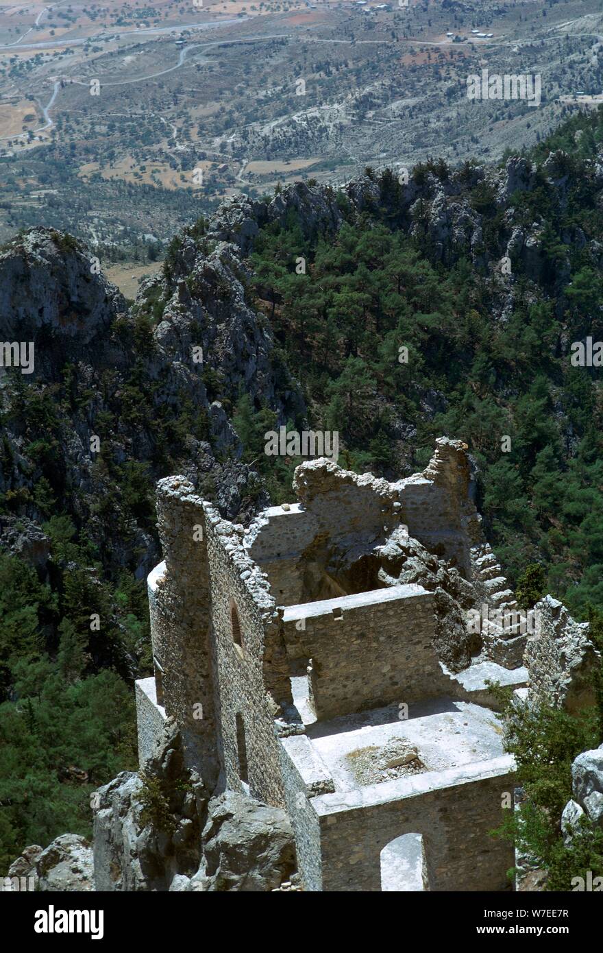 Buffavento Burg aus dem 11. Jahrhundert. Artist: Unbekannt Stockfoto
