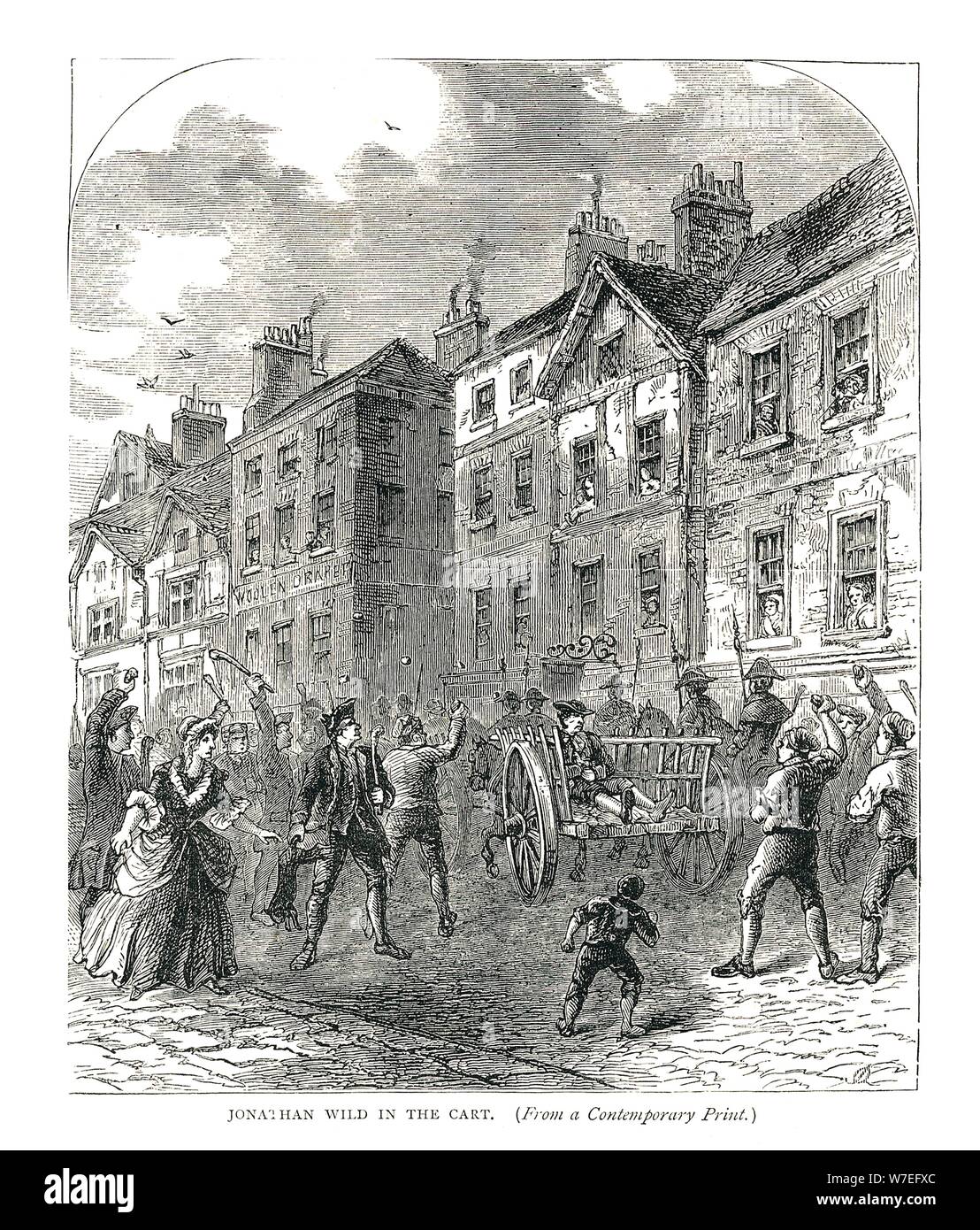 Jonathan Wild in der Karre, 1878. Artist: Unbekannt Stockfoto