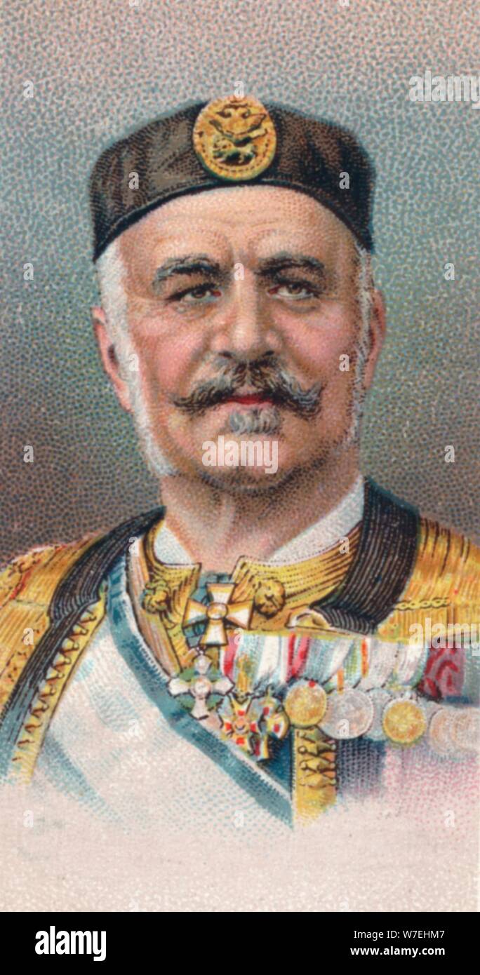 Nicholas ich (1841-1921), König von Montenegro, 1917. Künstler: unbekannt Stockfoto