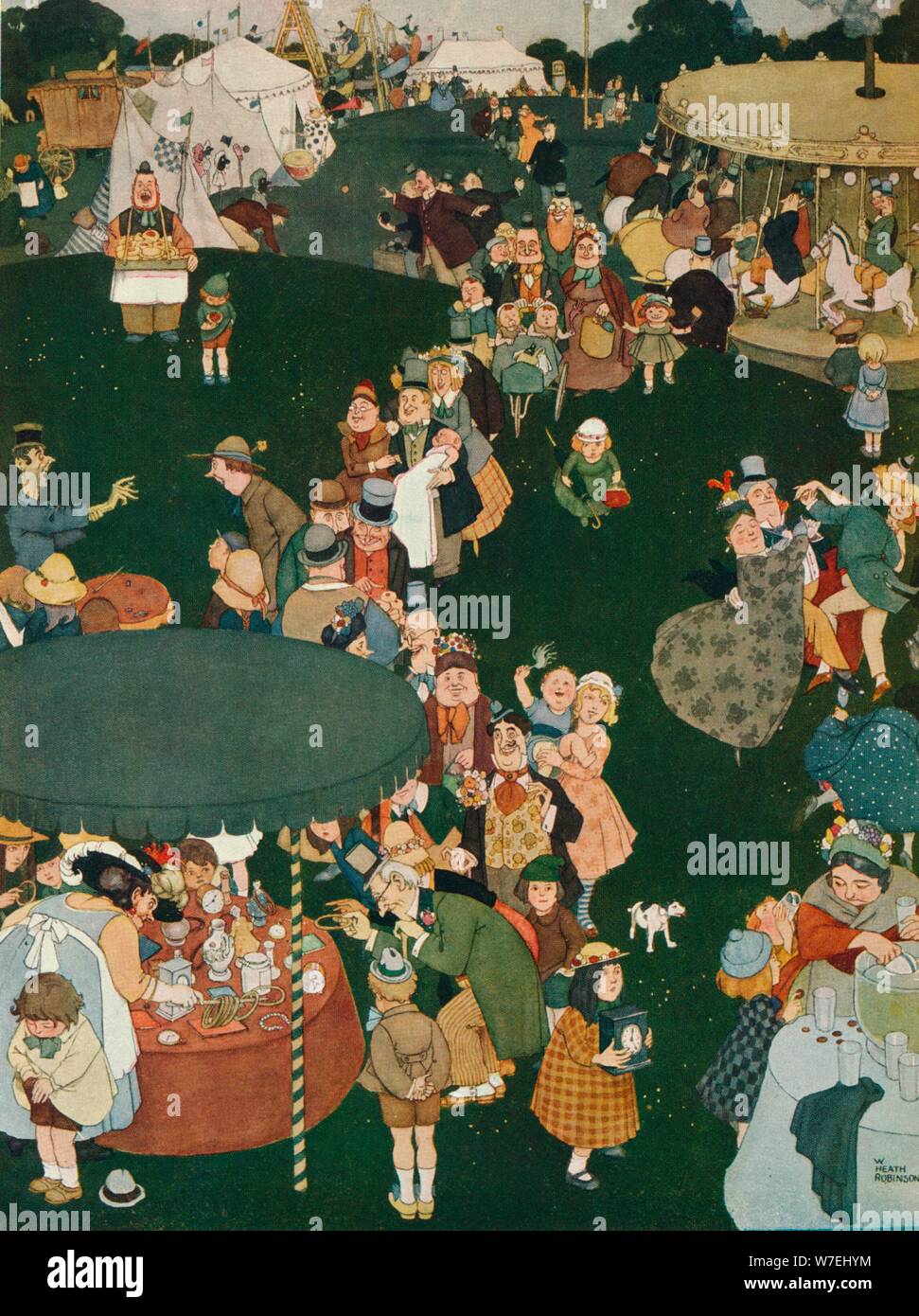 Der Messetag c19th Jahrhundert, (1925). Künstler: W Heath Robinson Stockfoto