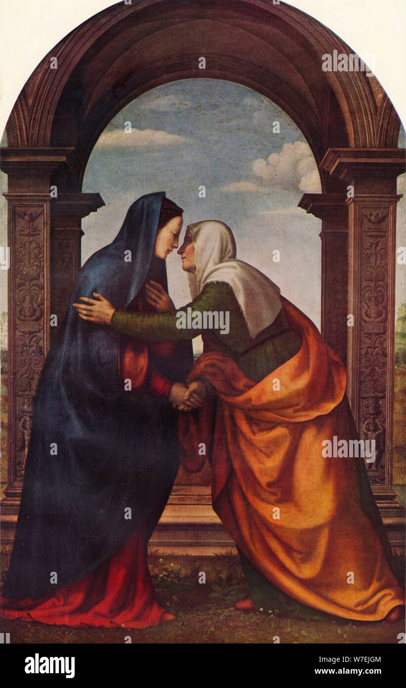 Die Heimsuchung, 1503, (1938). Künstler: Mariotto di Bigio di Bindo Albertinelli Stockfoto