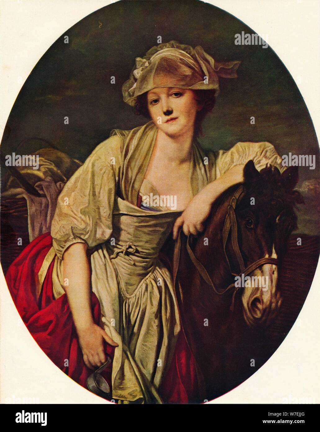 Die Milchmädchen, 18. Jahrhundert, (1938). Künstler: Jean-Baptiste Greuze Stockfoto