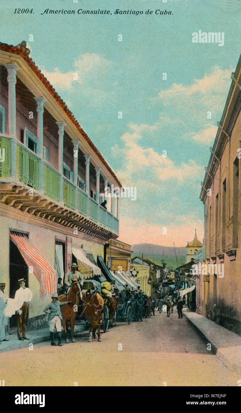 Amerikanischen Konsulat, Santiago De Cuba, c1911. Künstler: unbekannt Stockfoto