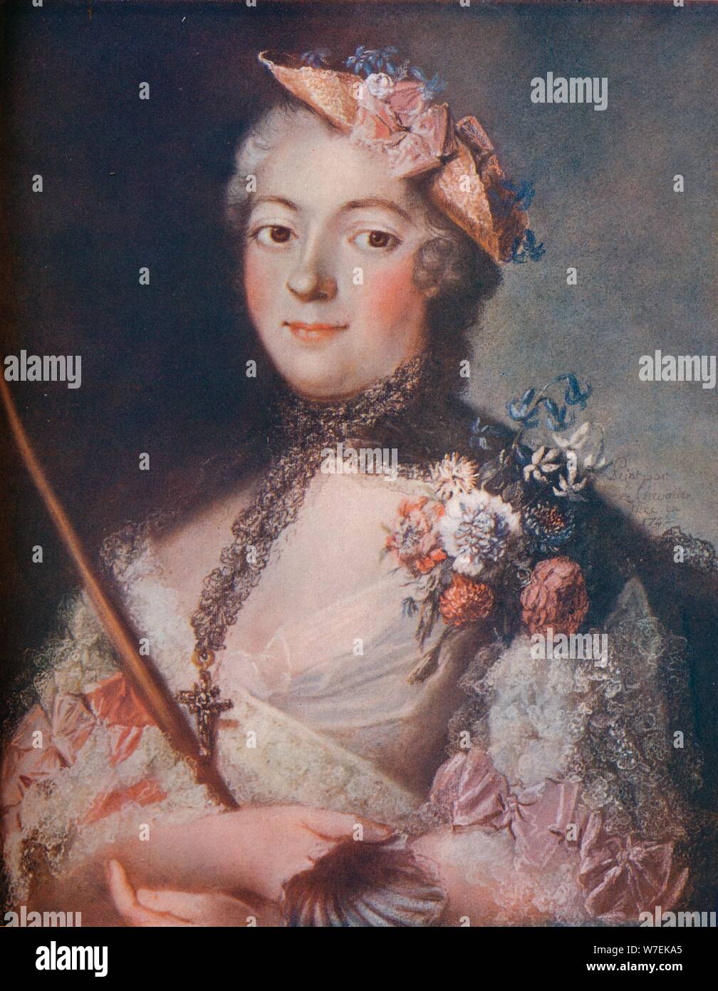 "Portrait of a Lady", c18th Jahrhundert. Künstler: Le Chevalier Stockfoto