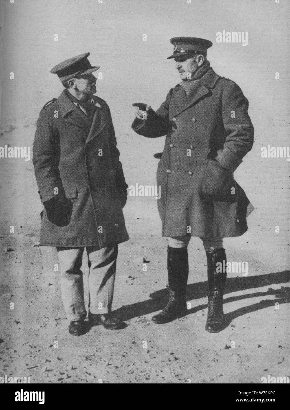 "Sieger der westlichen Wüste in Konferenz", 1941. Künstler: unbekannt. Stockfoto