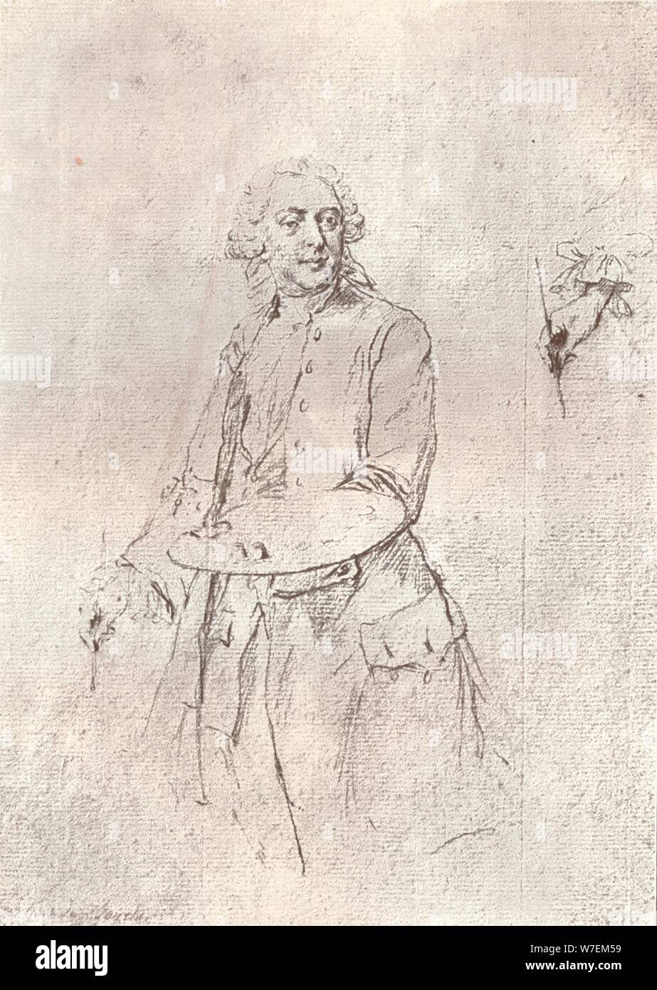 "Der Künstler", aus dem 18. Jahrhundert. Künstler: Francois Boucher. Stockfoto