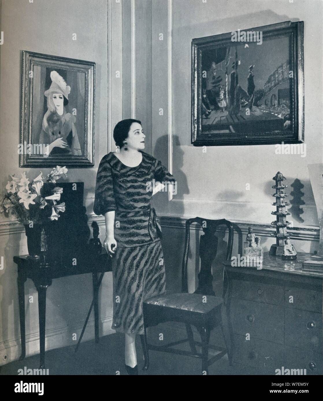 "Eine Ecke im Haus der Dame Jowitt", 1934. Künstler: unbekannt. Stockfoto