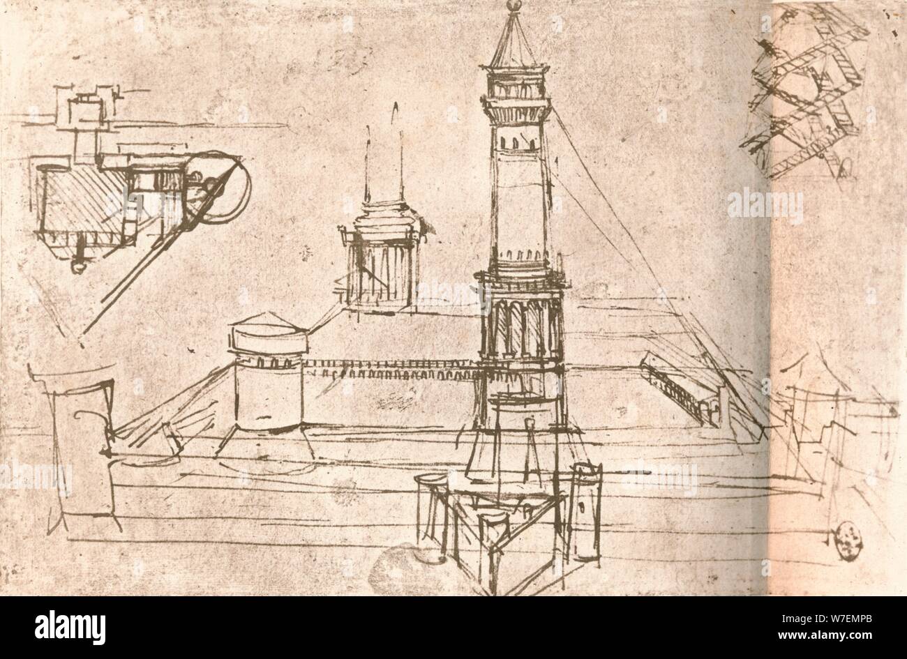 Von Leonardo Da Vinci Entworfene Gebäude www.alamy.de