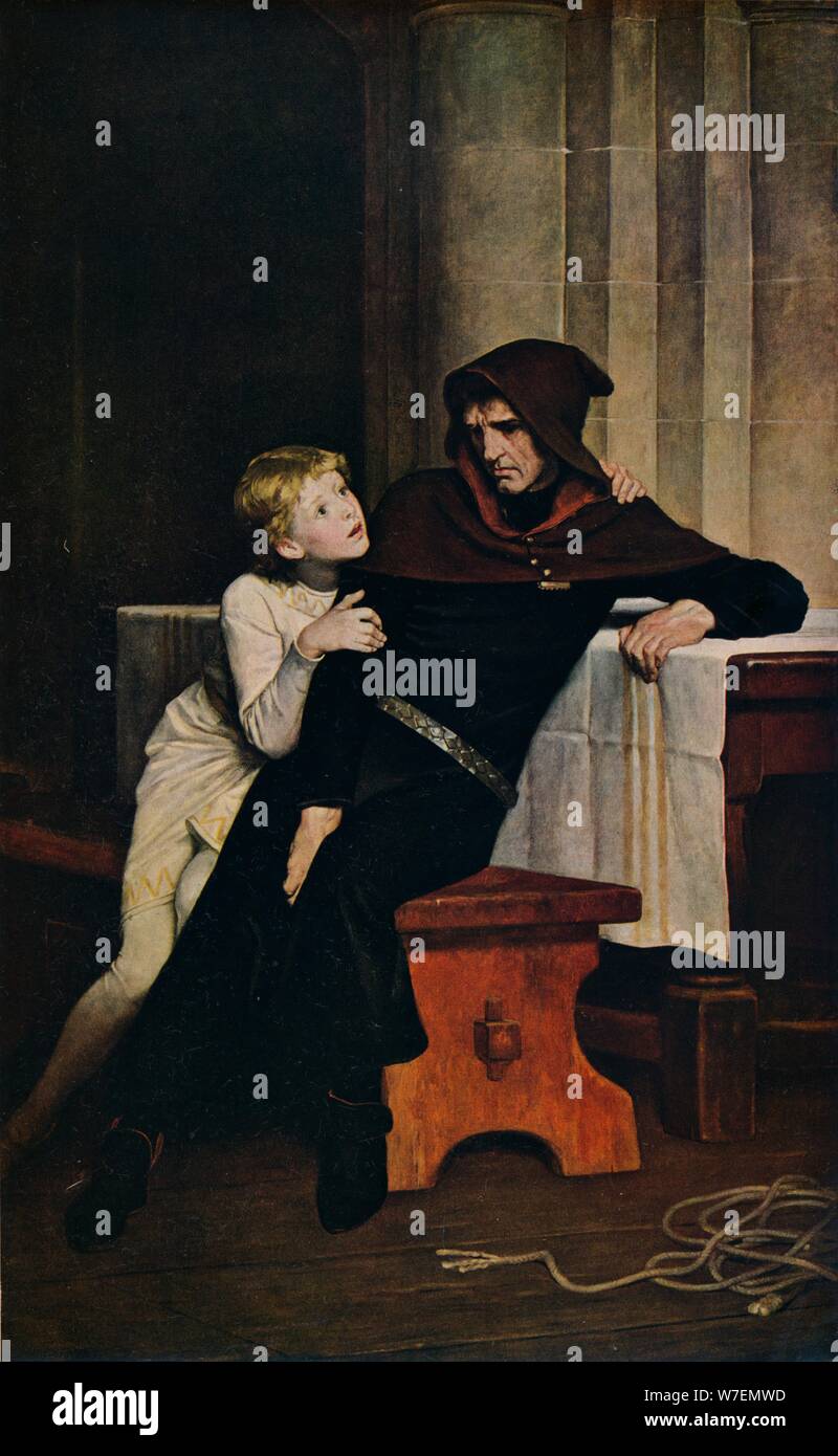 "Prinz Arthur und Hubert", 1882. Künstler: William Frederick Yeames. Stockfoto