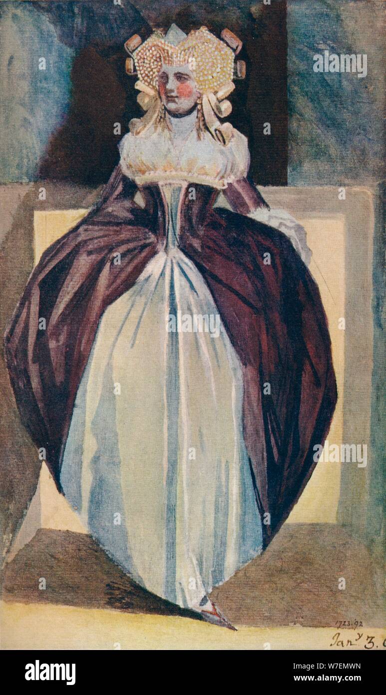 "Sketch of a Lady", c18th Jahrhundert. Künstler: Heinrich Füssli. Stockfoto