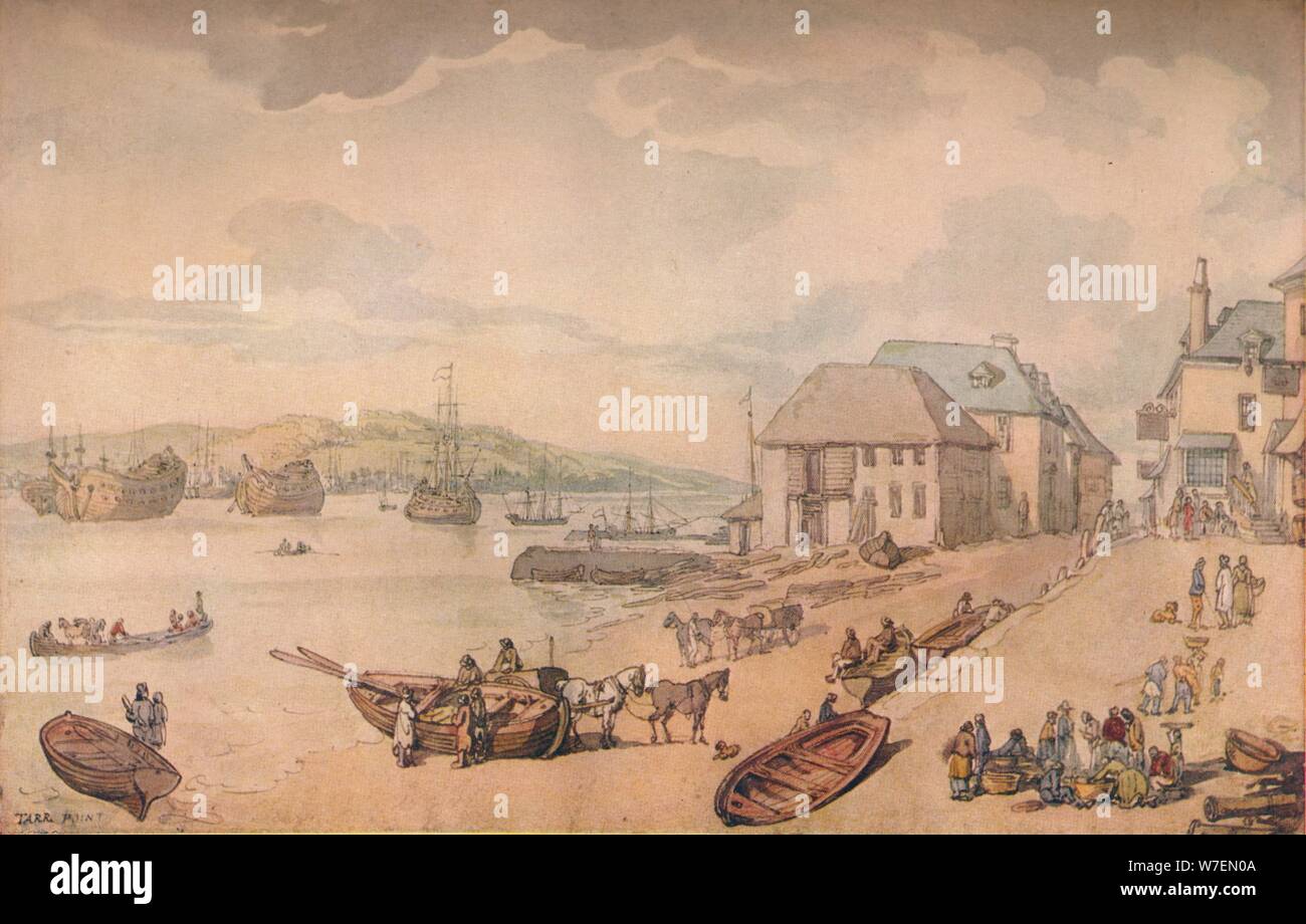 "Tarr Point (herzlich, Plymouth)", c18th Jahrhundert. Künstler: Thomas Rowlandson. Stockfoto