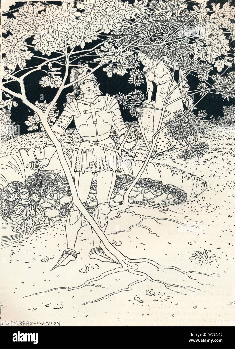 "Illustration zu Spensers Faerie Robert. Canto II. Vers 30', c1895. Künstler: Louis Fairfax Muckley. Stockfoto