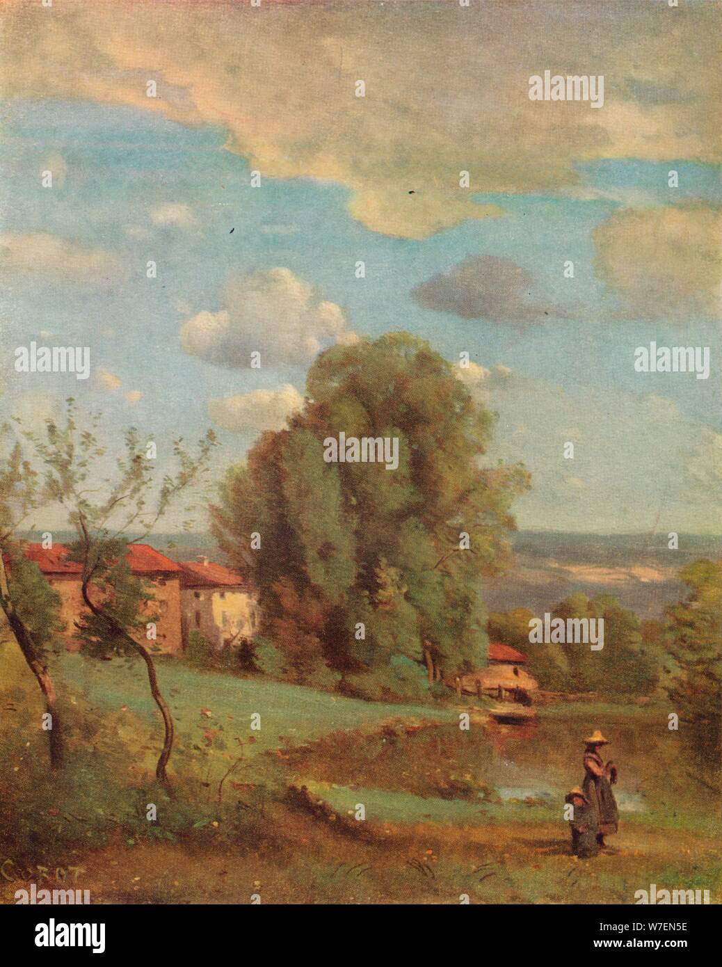 "Dardagny", c1855. Künstler: Jean-Baptiste-Camille Corot. Stockfoto