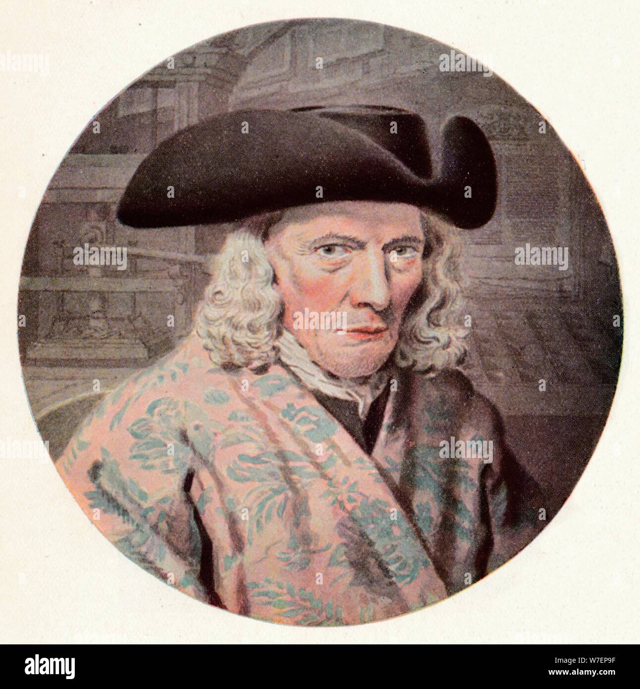 "Izaak Enschede (1681-1761), Gründer der Druckerei Royal Joh. Enschede', c18th Jahrhundert. Künstler: unbekannt. Stockfoto
