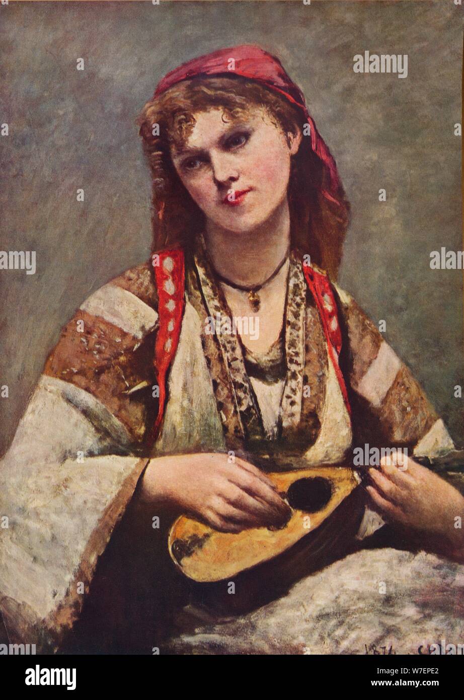 "Christine Nilsson", 1874 (1935). Künstler: Jean-Baptiste-Camille Corot. Stockfoto