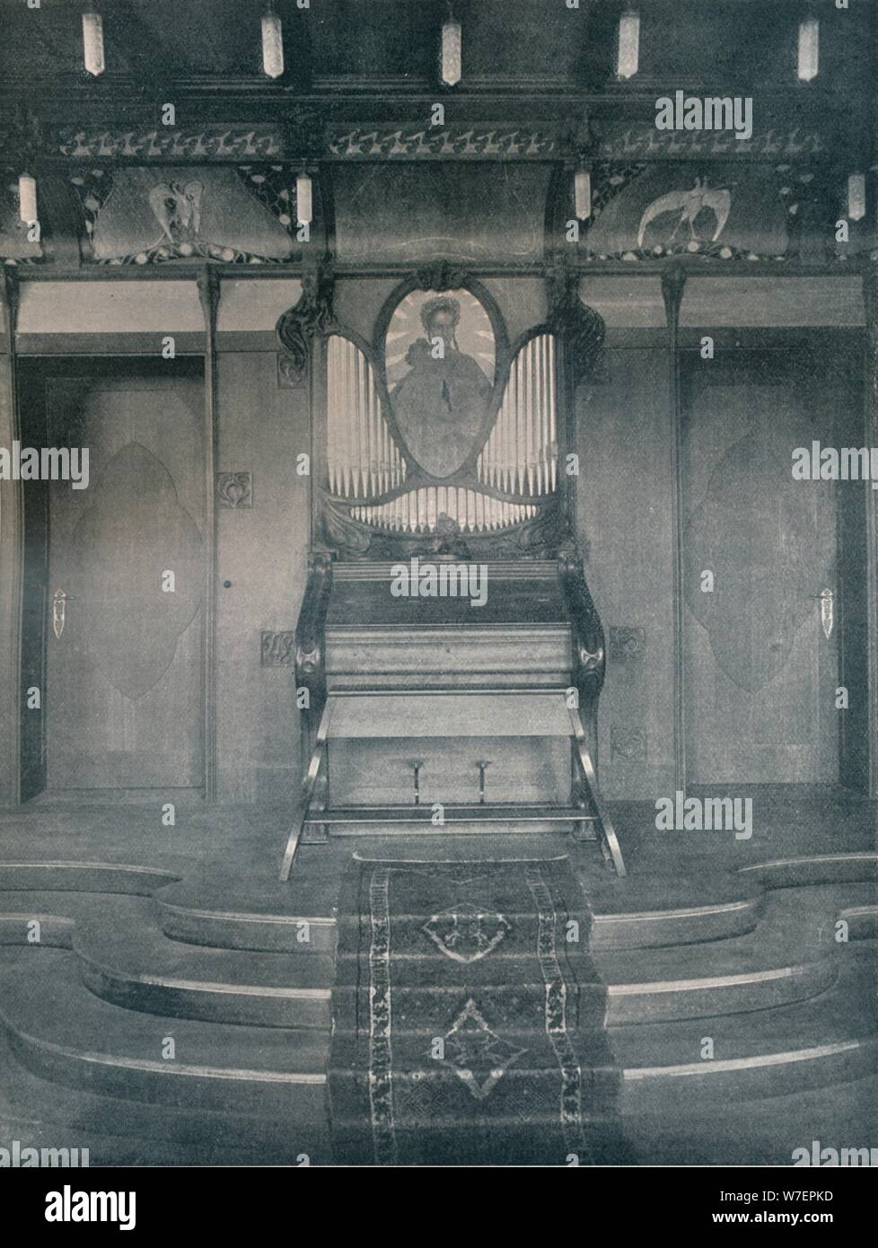 "Dekorationen für ein Musikzimmer von Fritz Erler", c1899. Künstler: unbekannt. Stockfoto