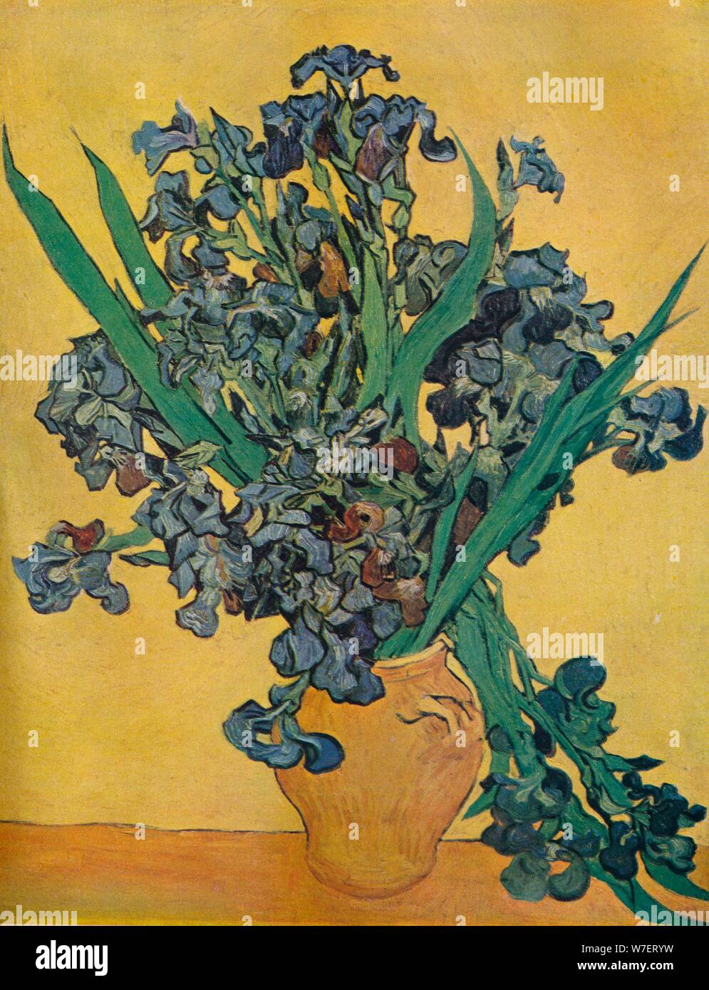 "Nature Morte: Iris', 1890. Künstler: Vincent Van Gogh. Stockfoto