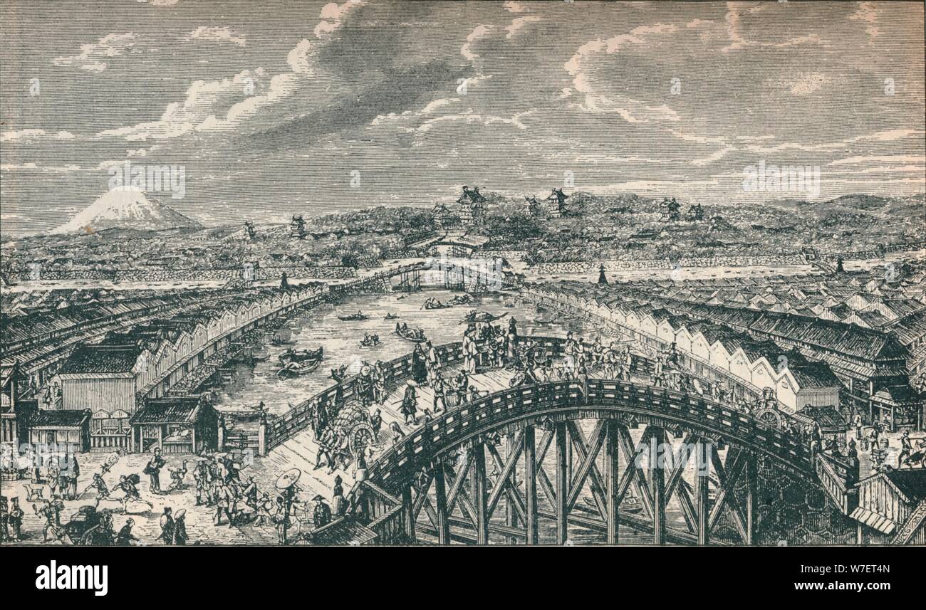 Alten Tokio: die Stadt von Edo, Sitz der Regierung der Shogune seit Hunderten von Jahren, 1907. Künstler: unbekannt. Stockfoto