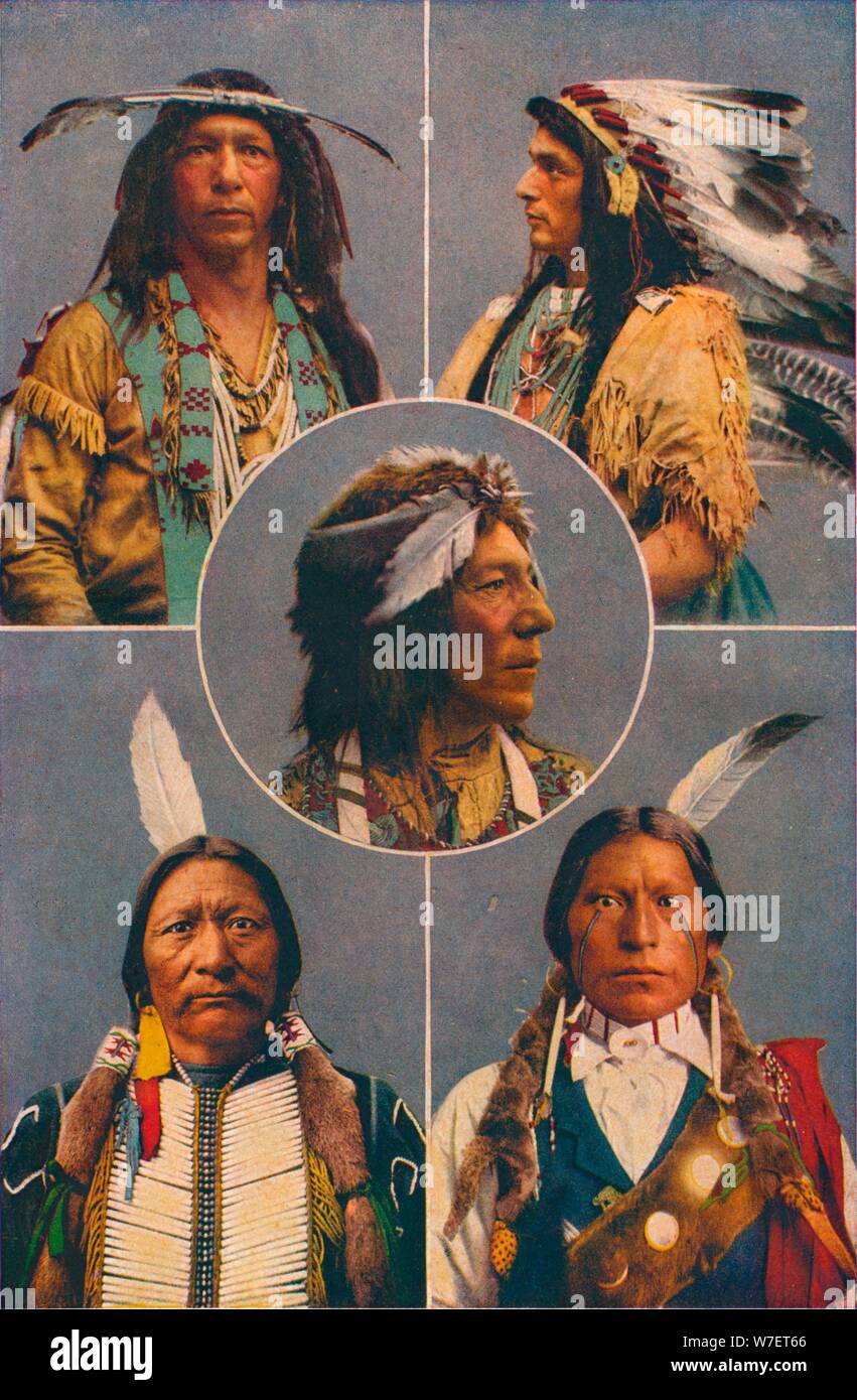 Indische Arten von Nordamerika, 1909. Künstler: unbekannt. Stockfoto