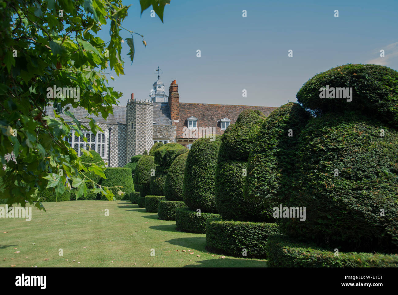 Halle Ort Bexley Gärten Stockfoto