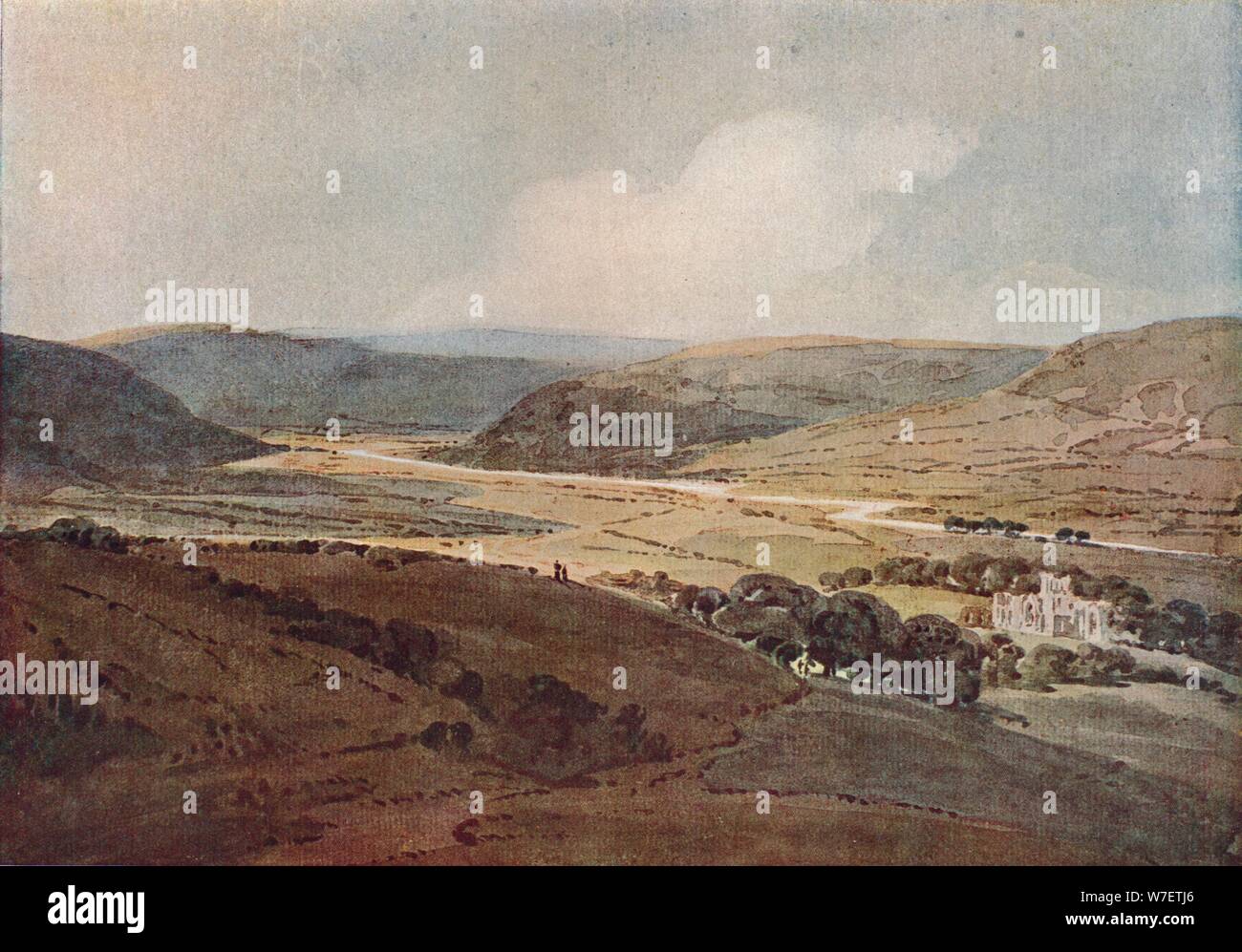 "Das Tal des Aire", c1800. Künstler: Thomas Girtin. Stockfoto