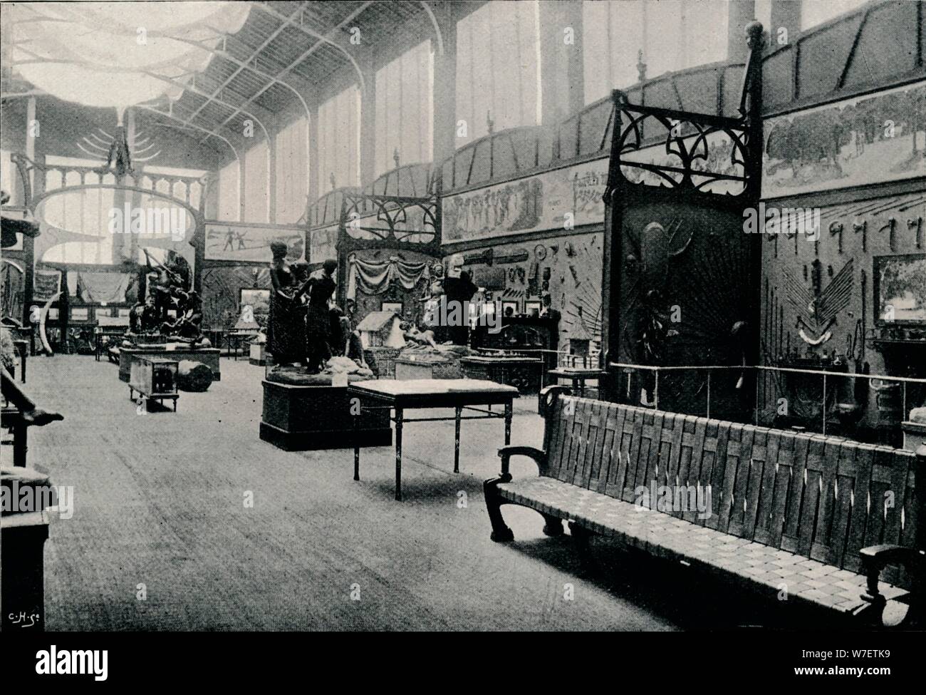 "Salle D'Ethnographie auf der Weltausstellung in Brüssel", 1897. Künstler: unbekannt. Stockfoto