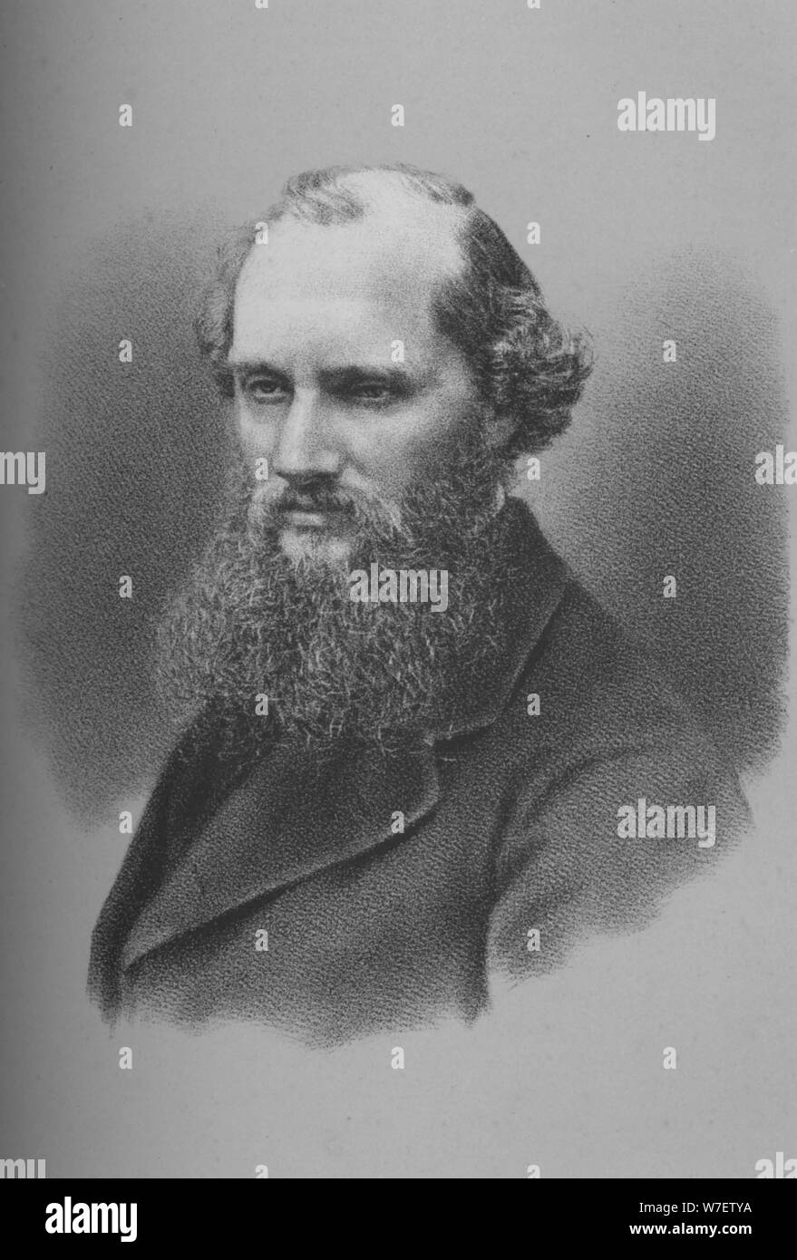 Sir William Thomson, irischer Physiker und Ingenieur, c1870s (1883). Künstler: unbekannt. Stockfoto