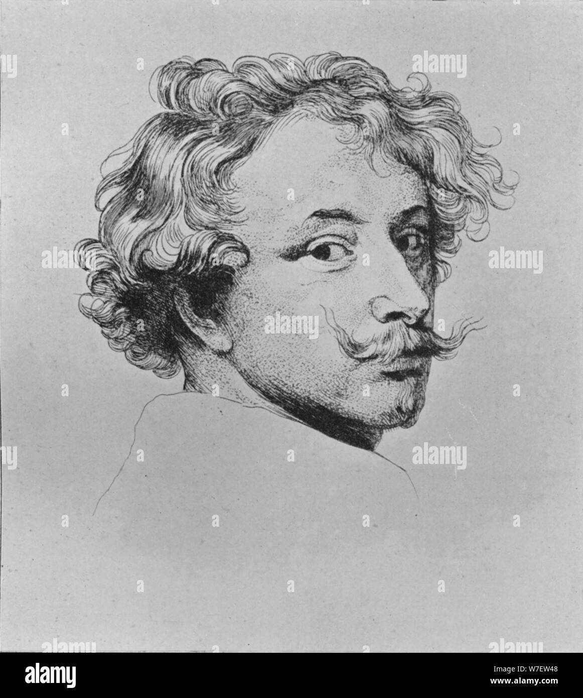 'Porträt von Vandyck', 1635. Künstler: Anthony van Dyck. Stockfoto