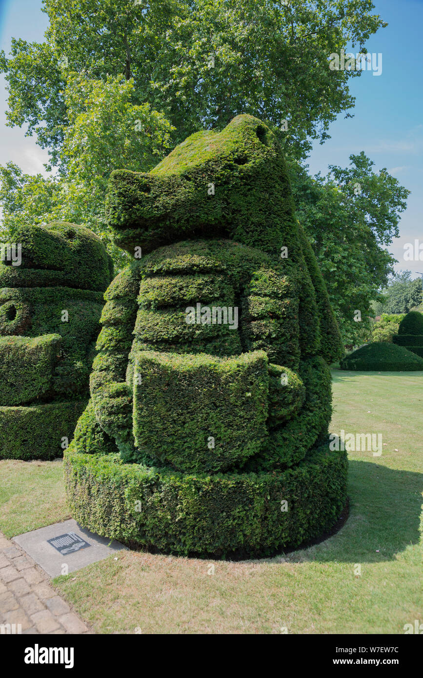 Halle Ort Bexley Gärten Stockfoto