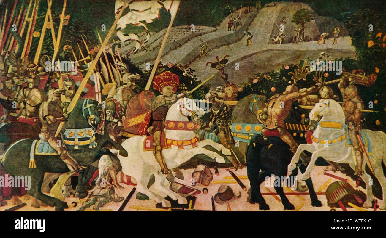 "Die Schlacht von San Romano", c1438, (1909). Künstler: Paolo Uccello. Stockfoto