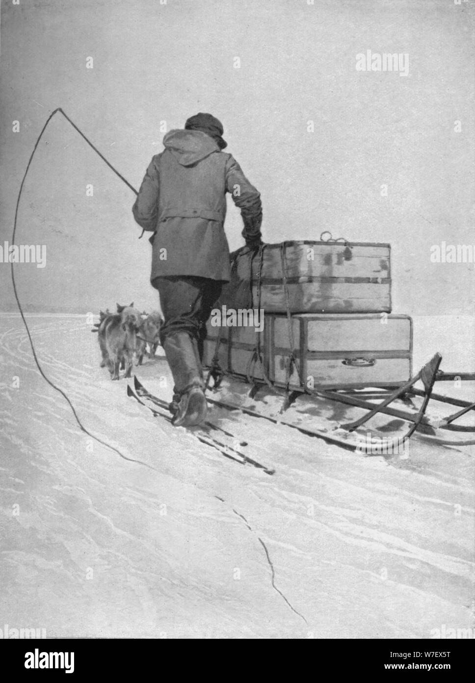 "Amundsens Polar Transport", 1911, (1928). Künstler: unbekannt. Stockfoto