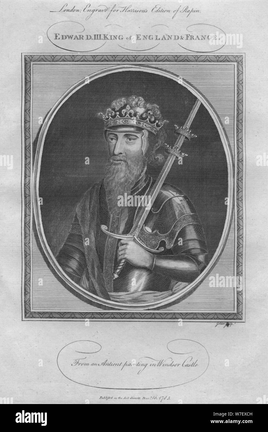 König Eduard III., 1785.  Künstler: Anon. Stockfoto