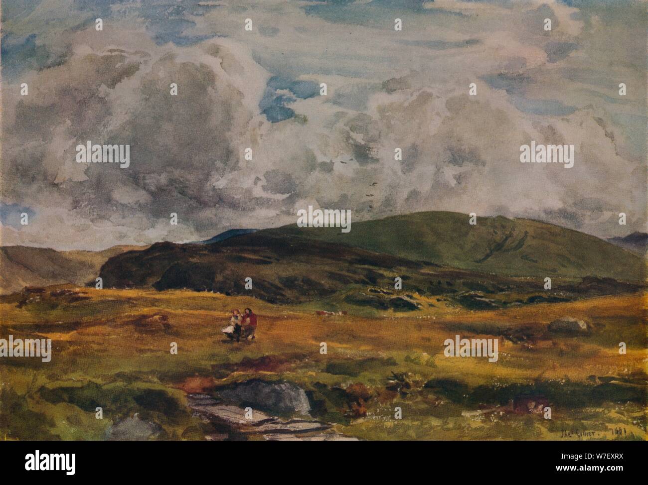 "Ein Weg über die Felder", 1881. Künstler: Thomas Collier. Stockfoto